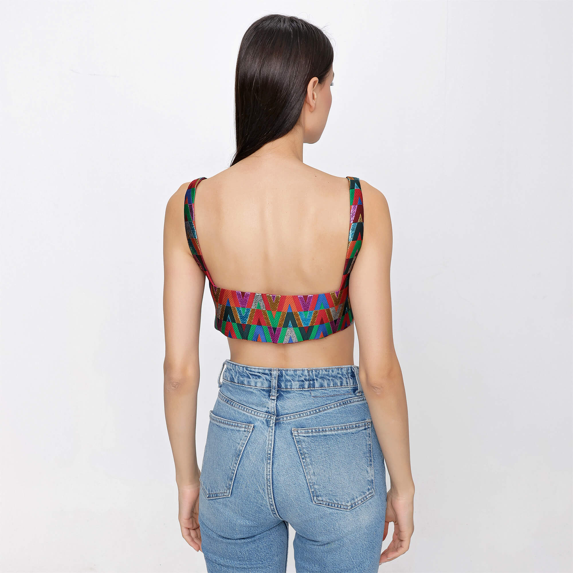 Valentino - Optical Valentino Print Crop Top